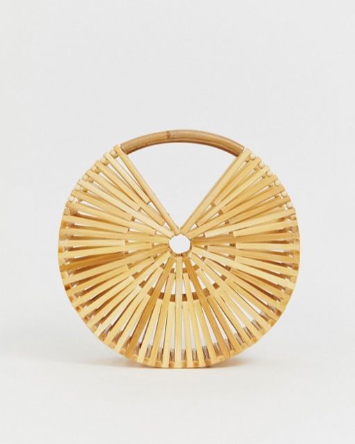 Asos wooden bag sale