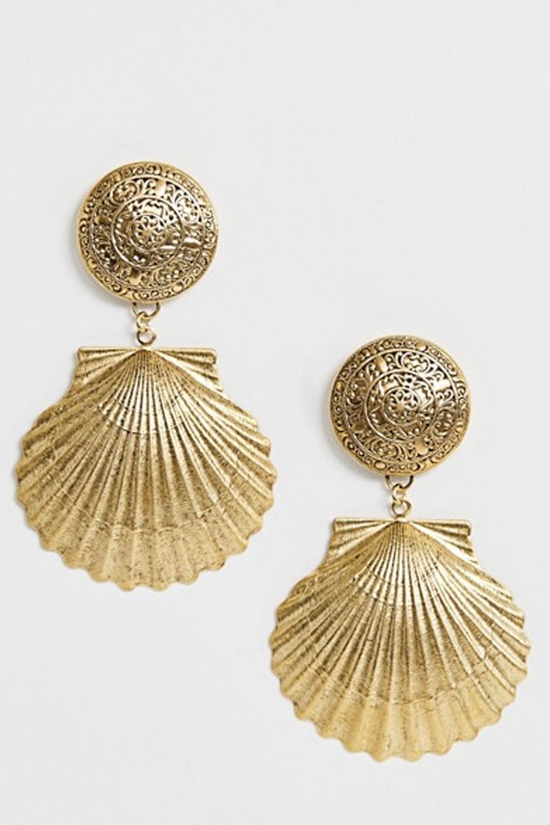 Shell on sale statement earrings