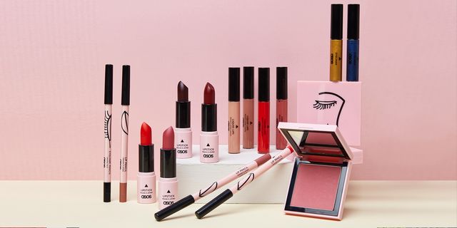 Red, Pink, Product, Beauty, Cosmetics, Lipstick, Brown, Eye liner, Liquid, Material property, 