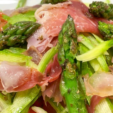 fettine di prosciutto agli asparagi