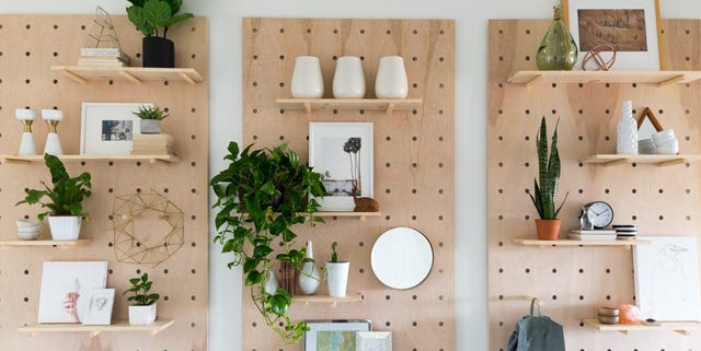 pegboard shelves