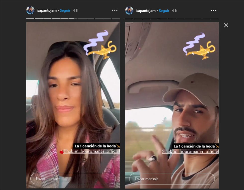 chabelita y asraf en el coche