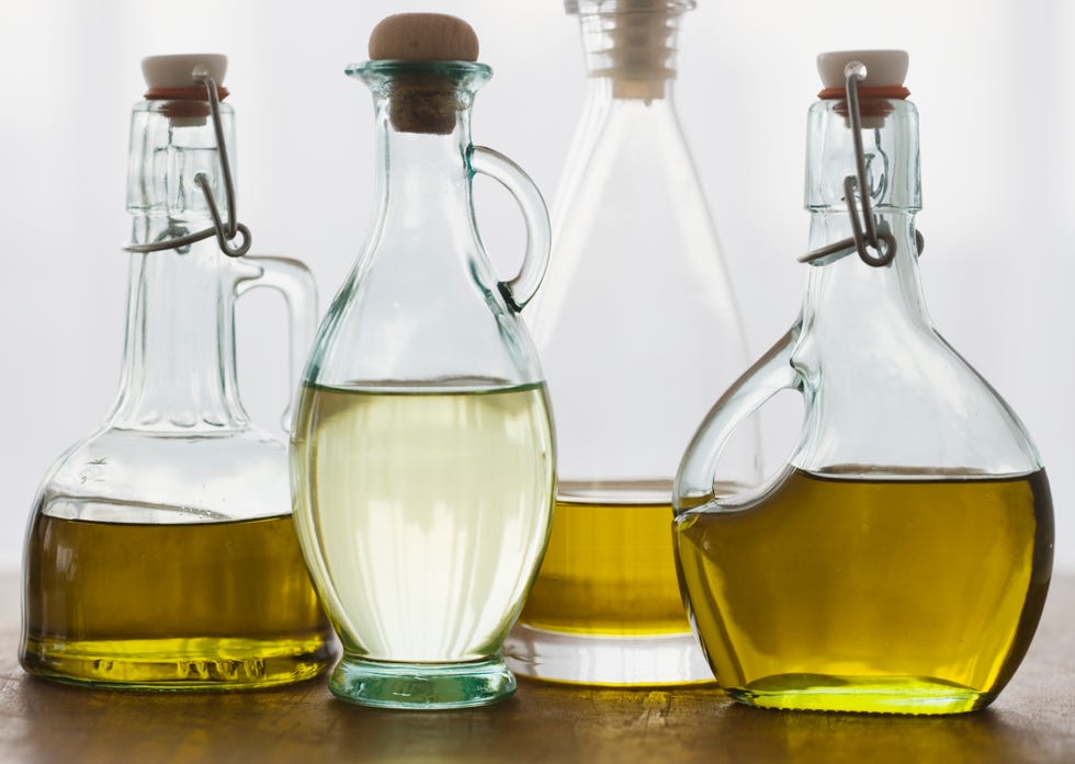 assorted bottles of oil