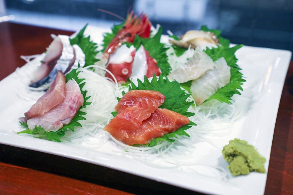 assorted sashimi