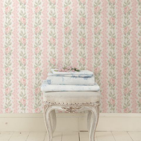 loveshackfancy's new wallpaper and bedding collection