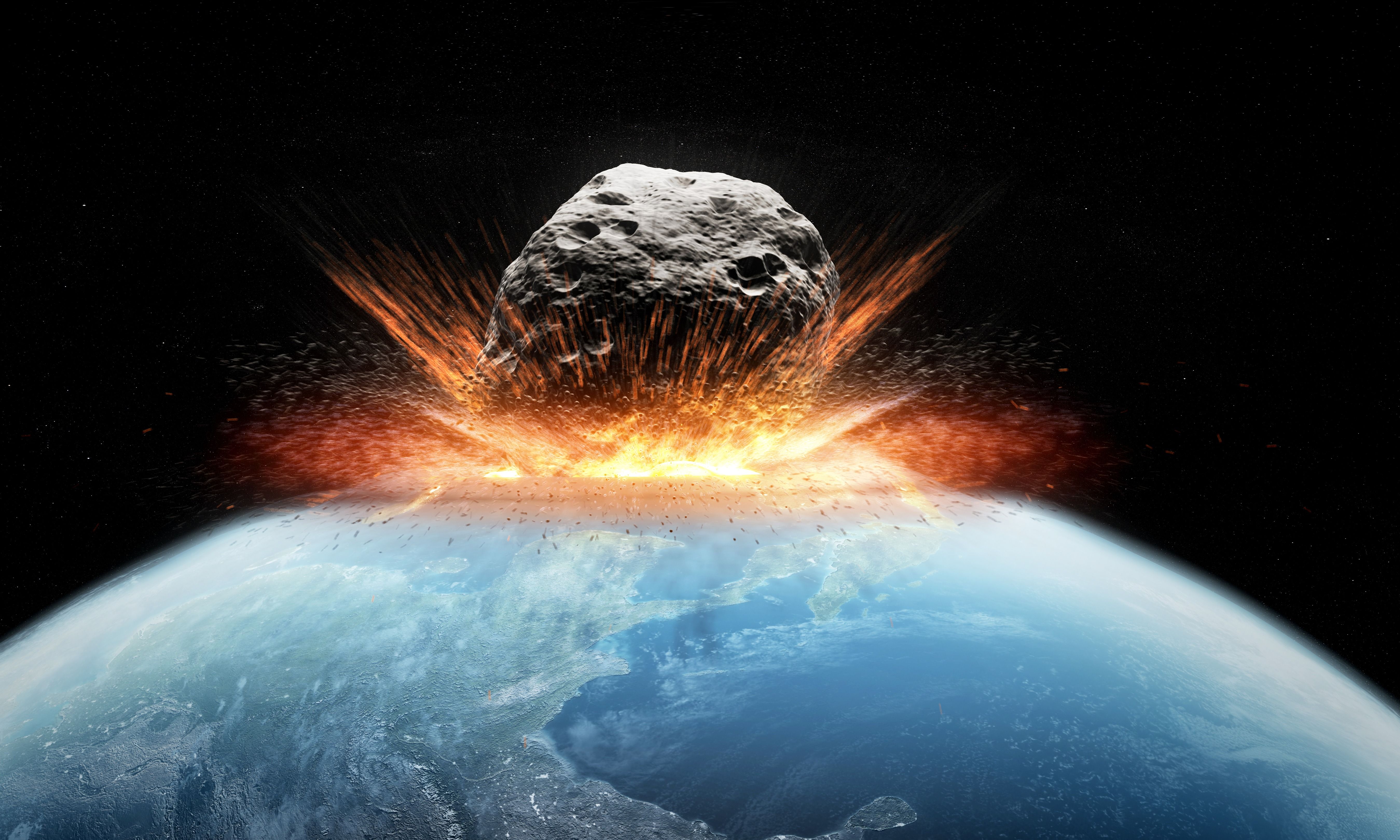 real meteor hitting earth
