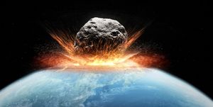 asteroid impact, artwork