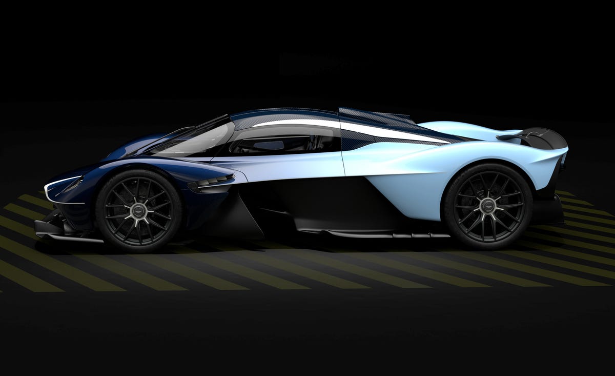 Options for Aston Martin Valkyrie include track pack, exposed carbon