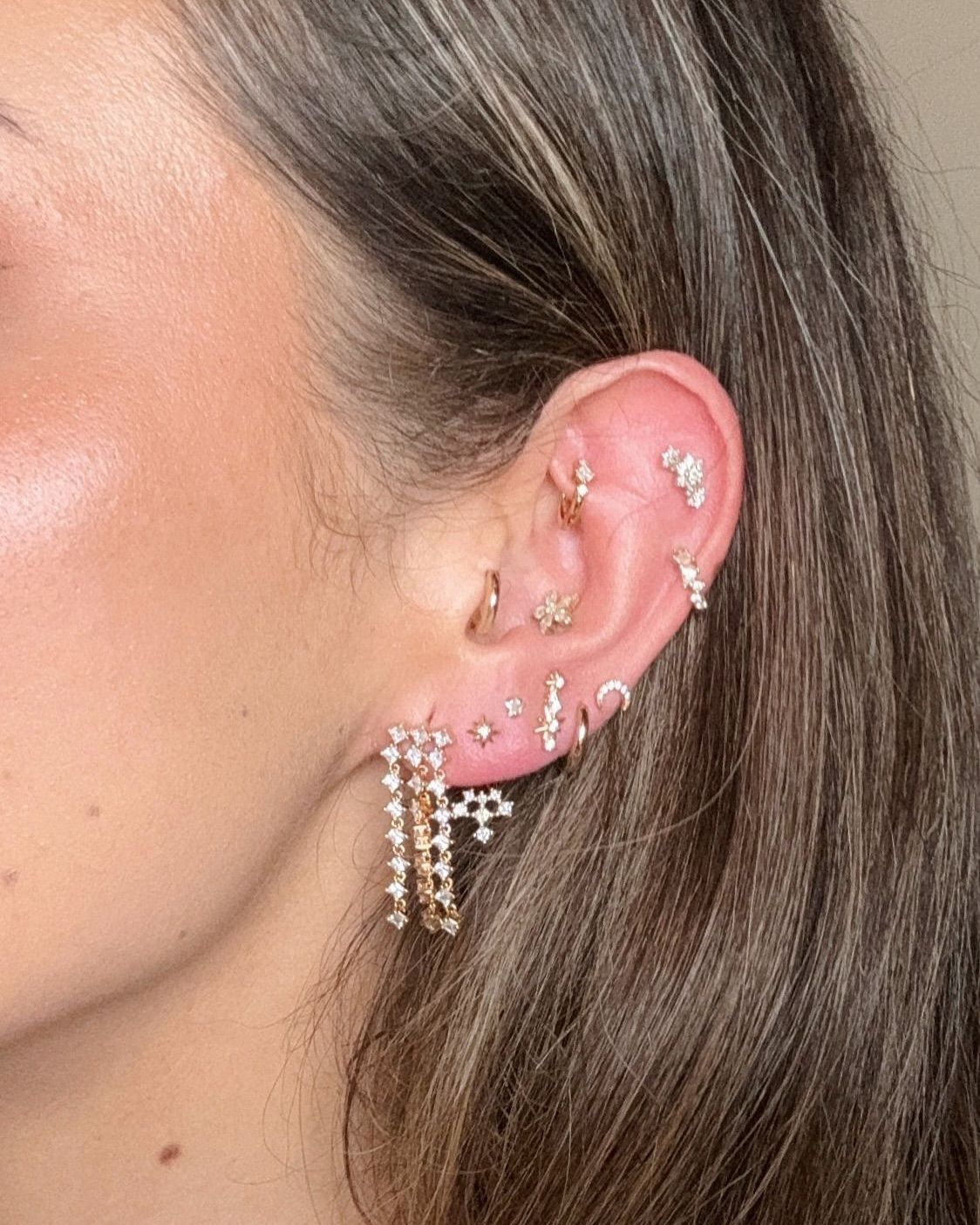 Luxury cartilage earrings discount