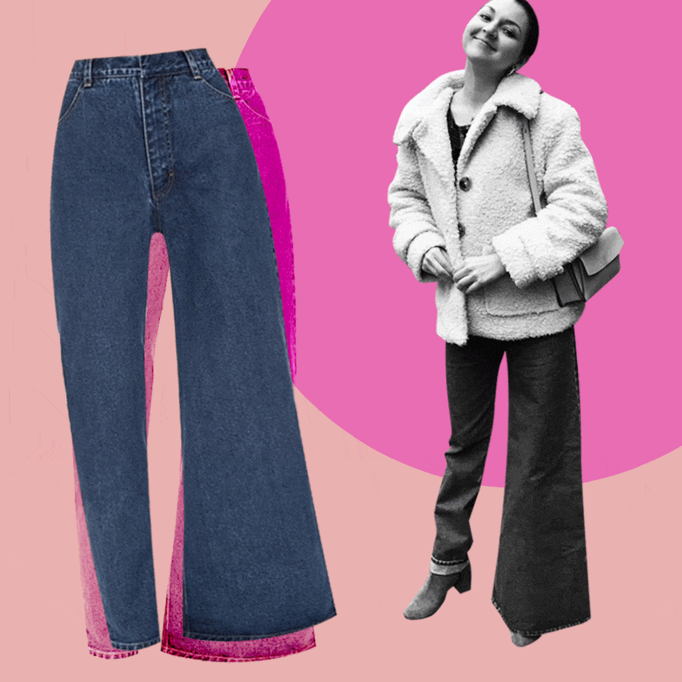I Wore Those Viral Asymmetrical Jeans For a Day — Ksenia Schnaider  Asymmetric Jeans