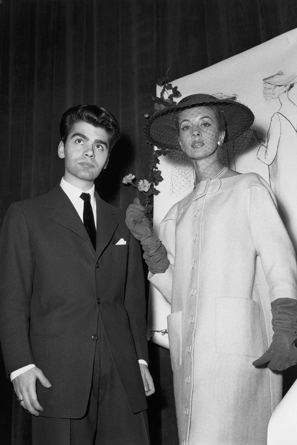 The Stylist Karl Lagerfeld In Paris In 1954