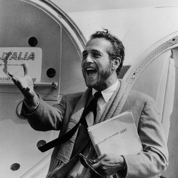 Paul Newman Upon His Arrival In Venice In 1963