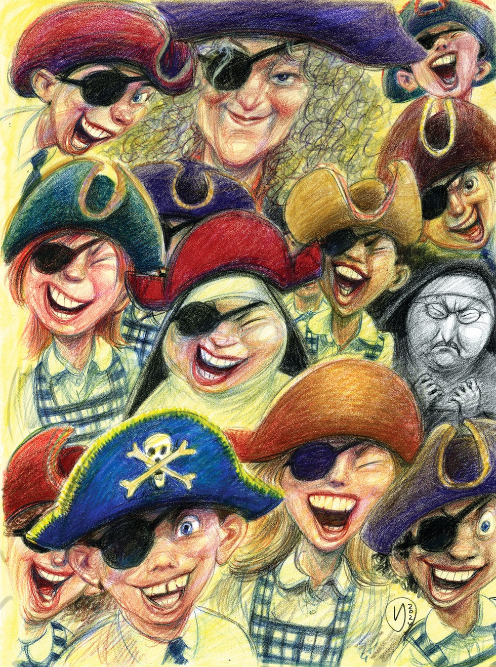 once upon a time in the land of children, illustration, victor juhasz, jane vandenburgh