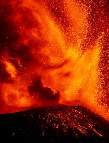 volcanic eruption