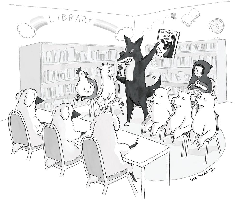 altatude, cartoon, issue 22, kate isenberg, i donwant my kids reading books that make them feel bad about being big and bad