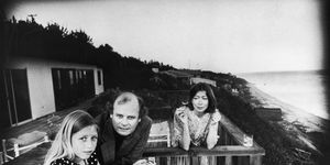 didion, her husband, john gregory dunne, and their daughter, quintana roo dunne, at their malibu beach house
