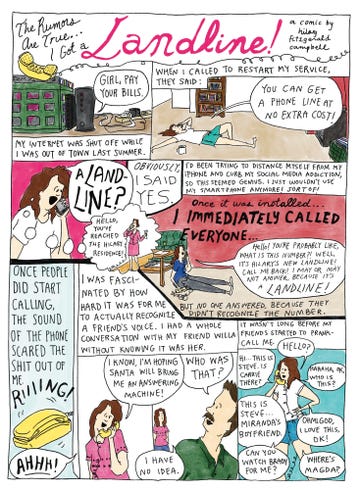 hilary fitzgerald campbell, cartoon, landline