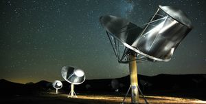 Radio telescope, Sky, Satellite, Technology, Space, Antenna, Astronomical object, Photography, Star, Astronomy, 