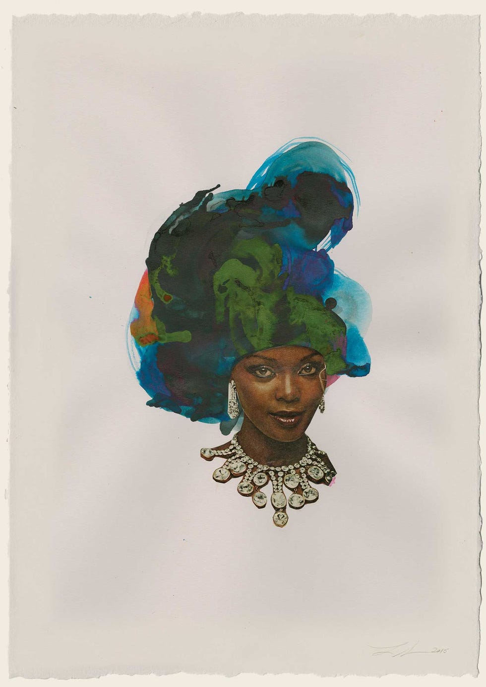erica deeman finds infinite worlds within ultra violet 2, 2015, by lorna simpson