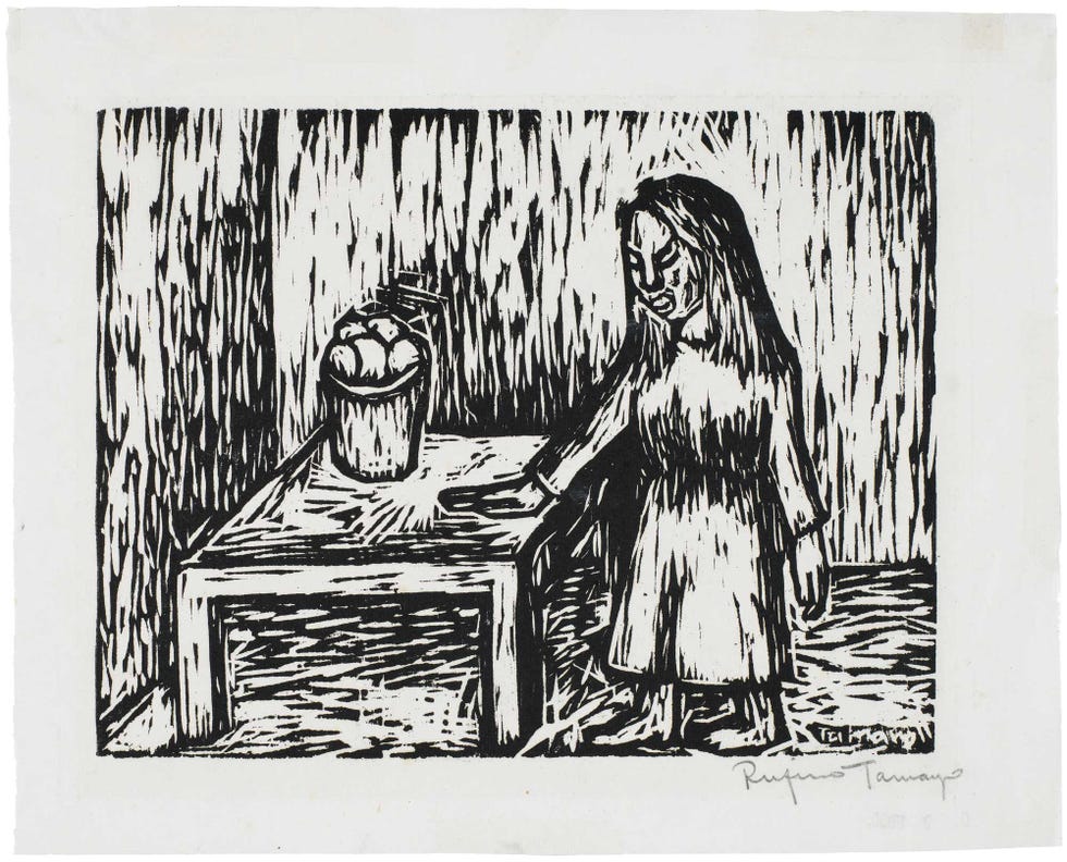 teresa flores sees a strong connection between body and place in mujer con una mesa, woman with a table, c 1926 and 28, by rufino tamayo