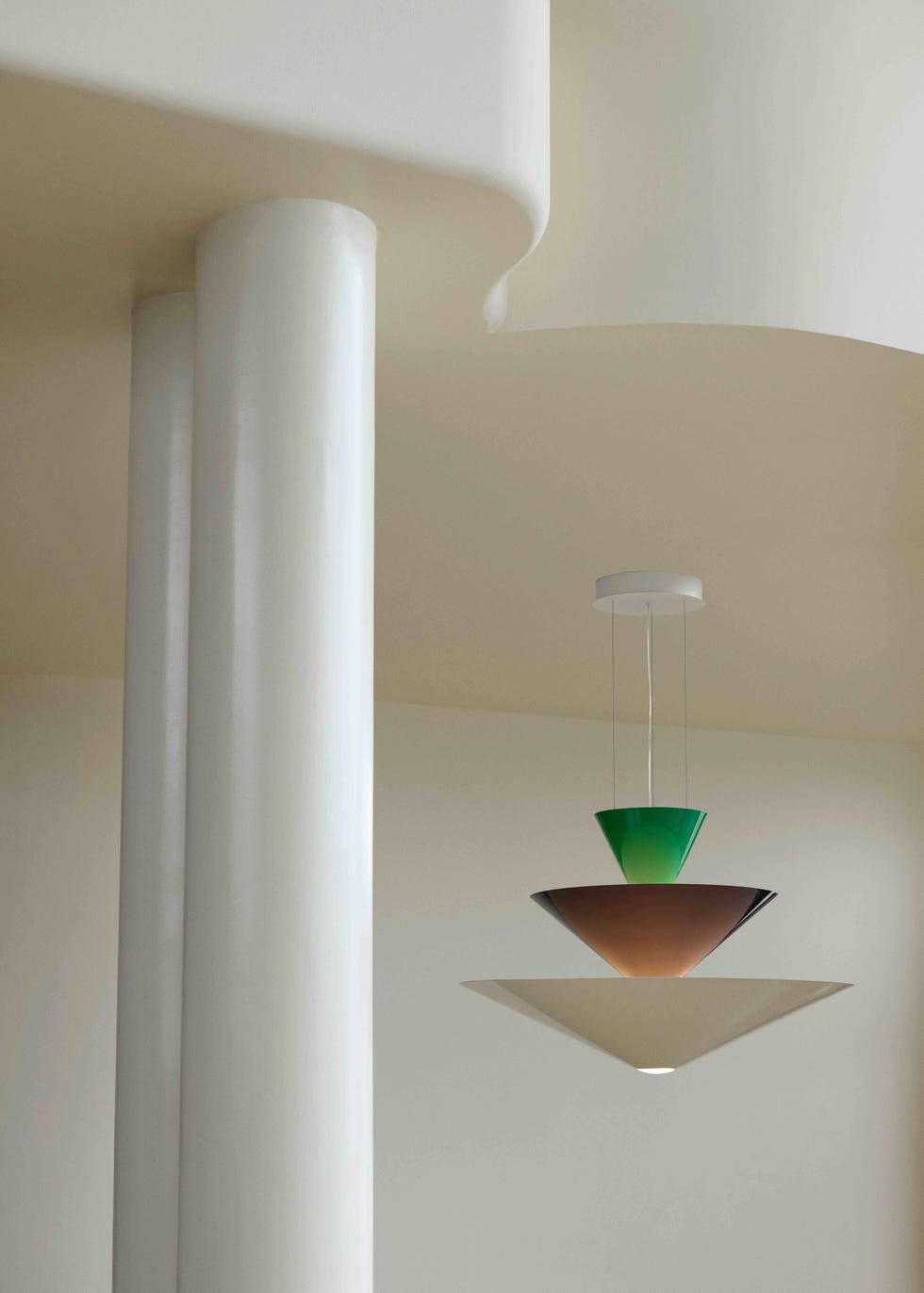 an aluminium pendant light