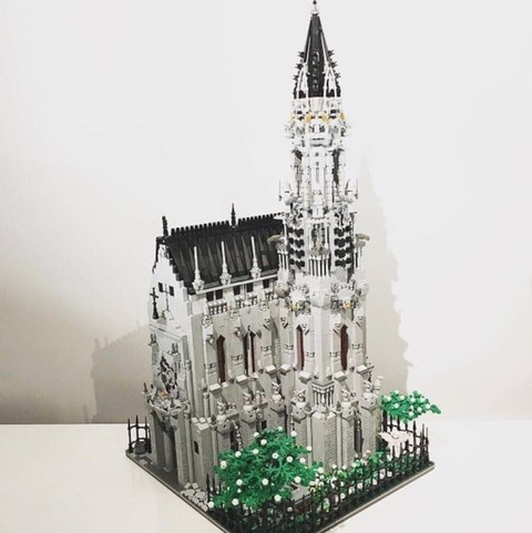 Edelweiss Church Made From Lego
