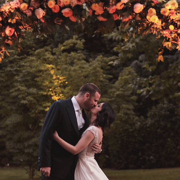 Photograph, Bride, Ceremony, Wedding, Romance, Yellow, Leaf, Marriage, Autumn, Love, 