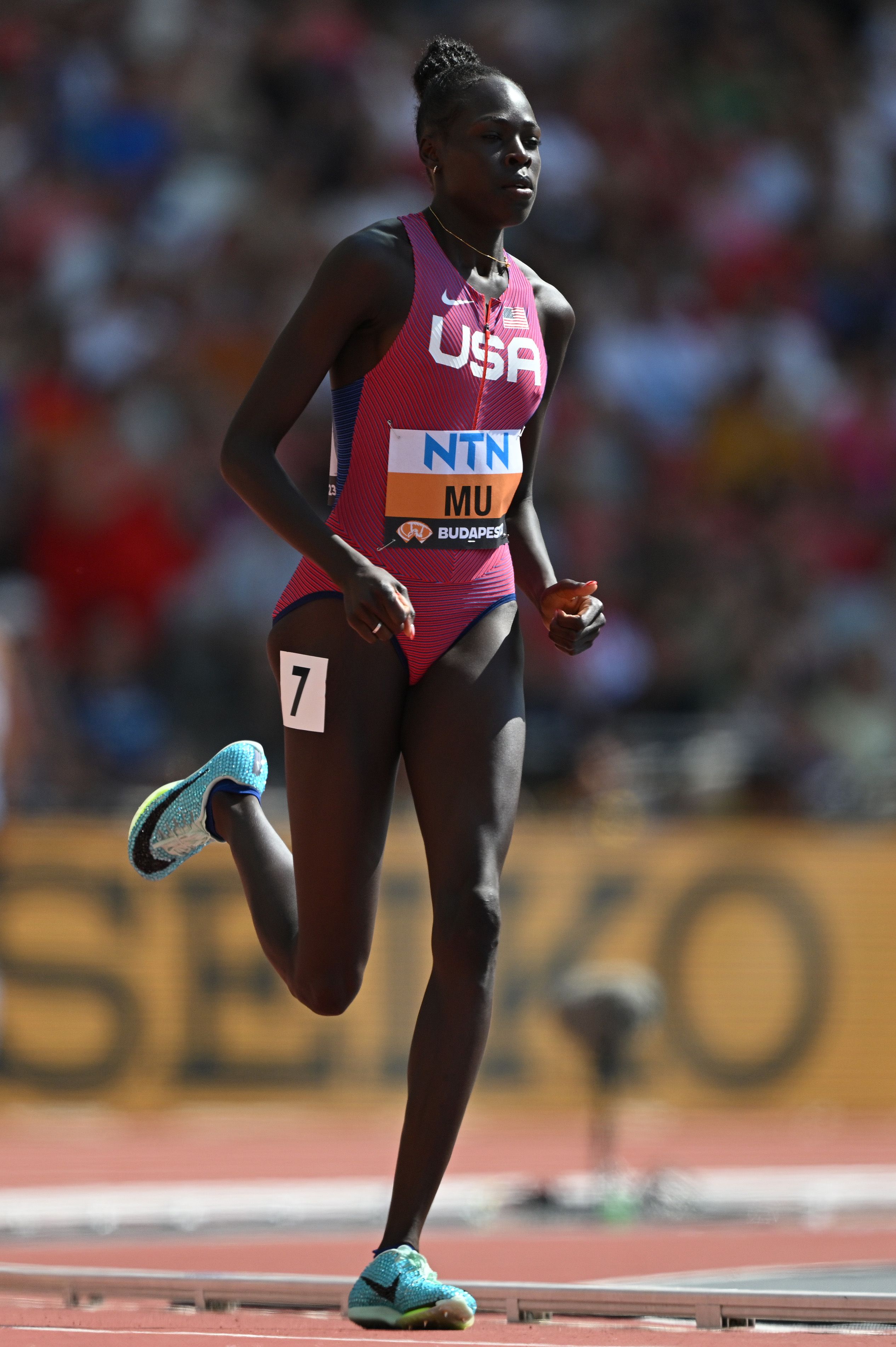 TRACK AND FIELD IMAGE — 2x Olympic Champion, Athing Mu, USA. 🔥 1:55.04  🔥