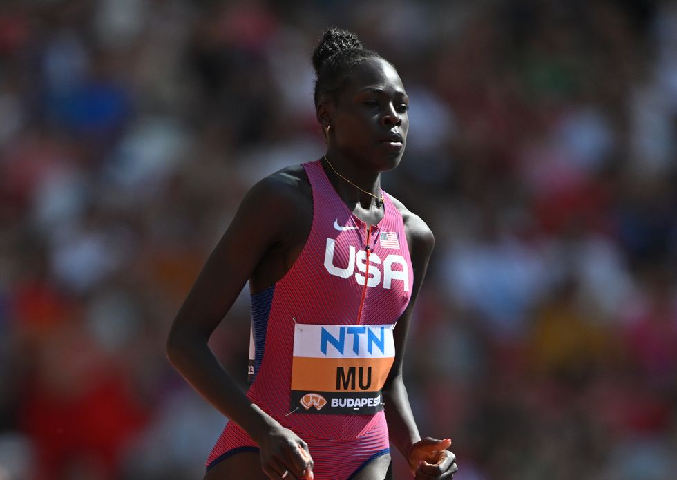 Athing Mu Shines in Bedazzled Blue Spikes - 2023 World Athletics