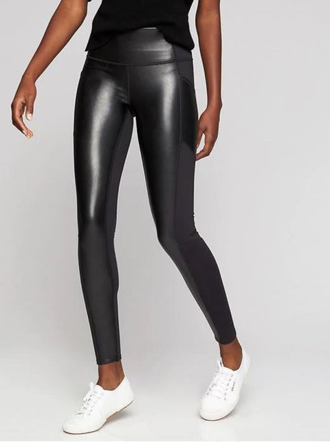 athleta faux leather leggings