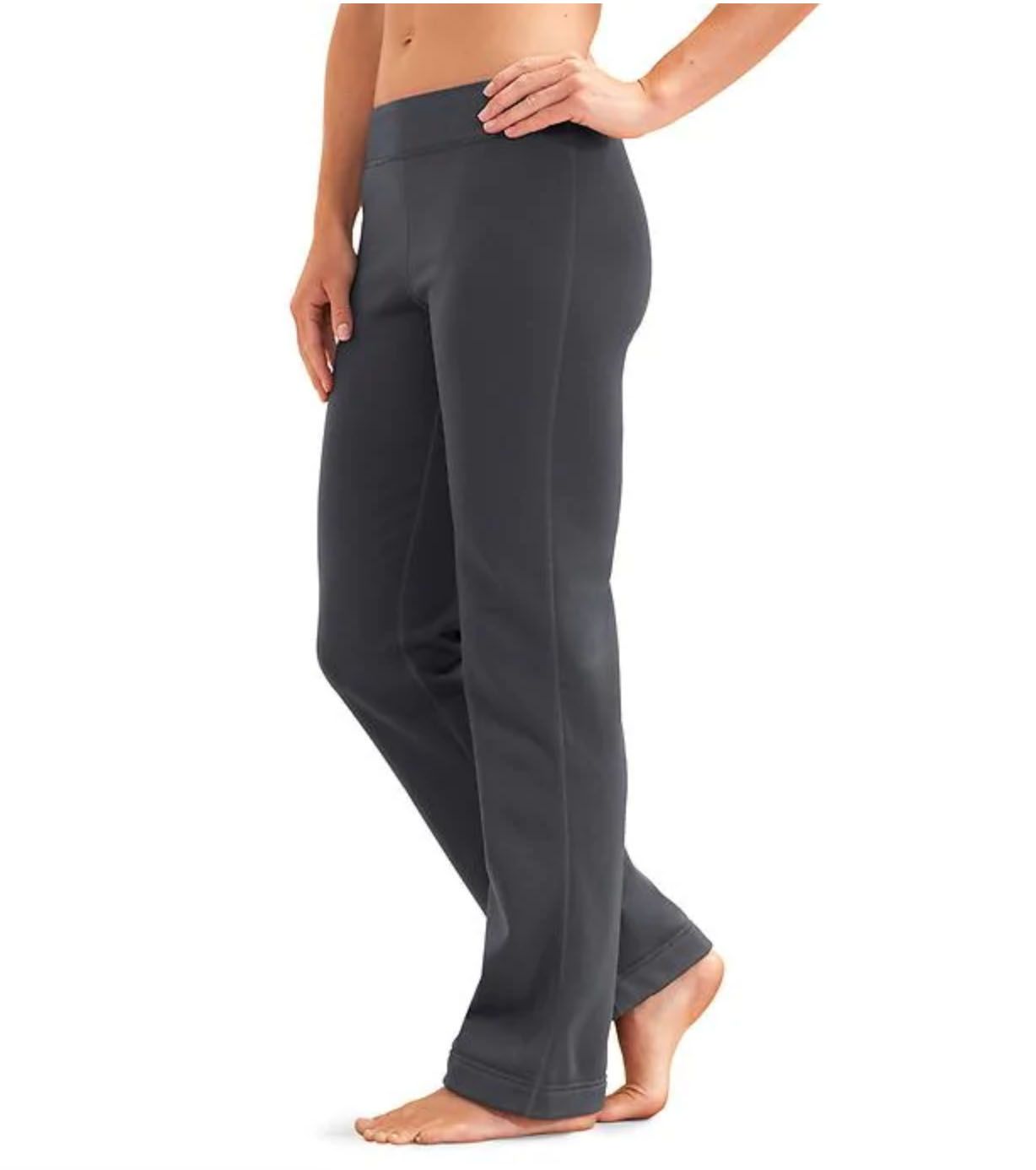 women's straight leg fleece pants