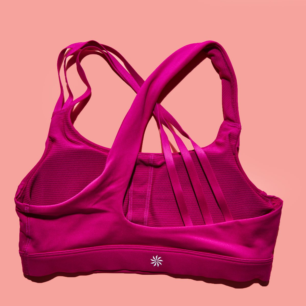 Athleta Phenomena Sports Bra size 36DD light pink Brand New