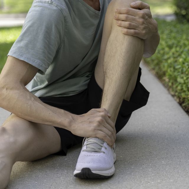 athlete warming up