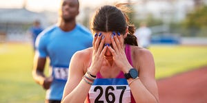 athlete woman running