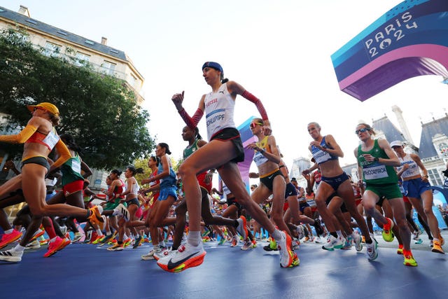 athletics marathon olympic games paris 2024 day 16