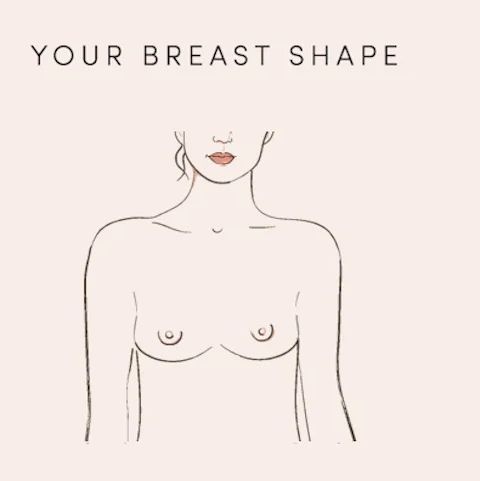 illustration of woman with athletic breasts