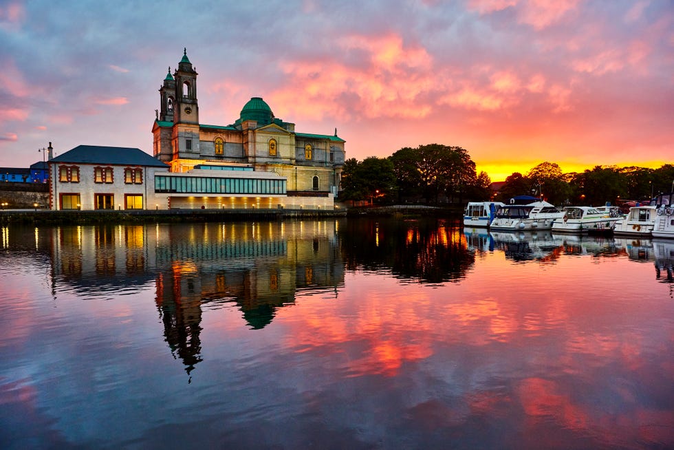 ireland, county westmeath, athlone, shannon river, saint peter and pauls church