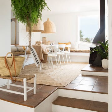 Comedor de estilo mediterráneo con banco de obra comedor de estilo mediterráneo con banco de obra