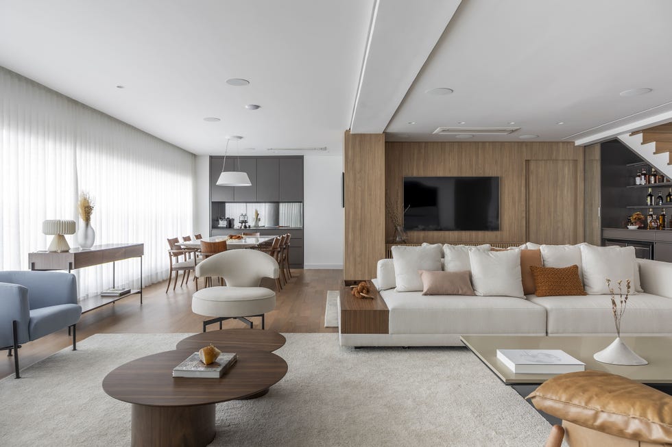 salón comedor con muebles de diseño