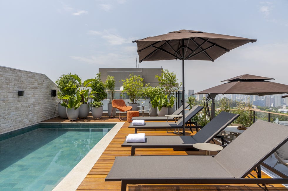 piscina en la terraza