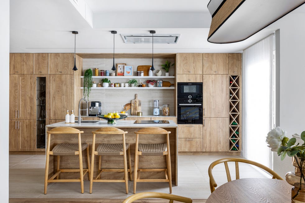 cocina con isla central