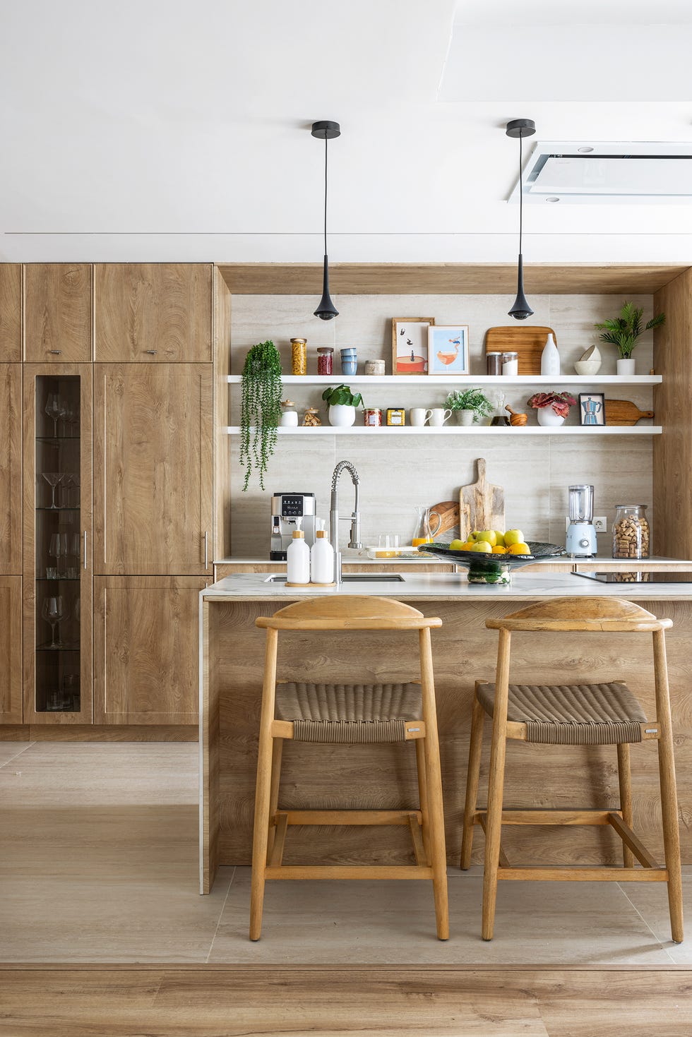 cocina con isla central