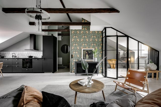 Ático estilo loft en Estocolmo