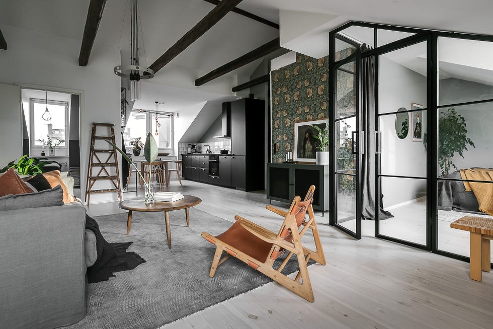 Ático estilo loft en Estocolmo