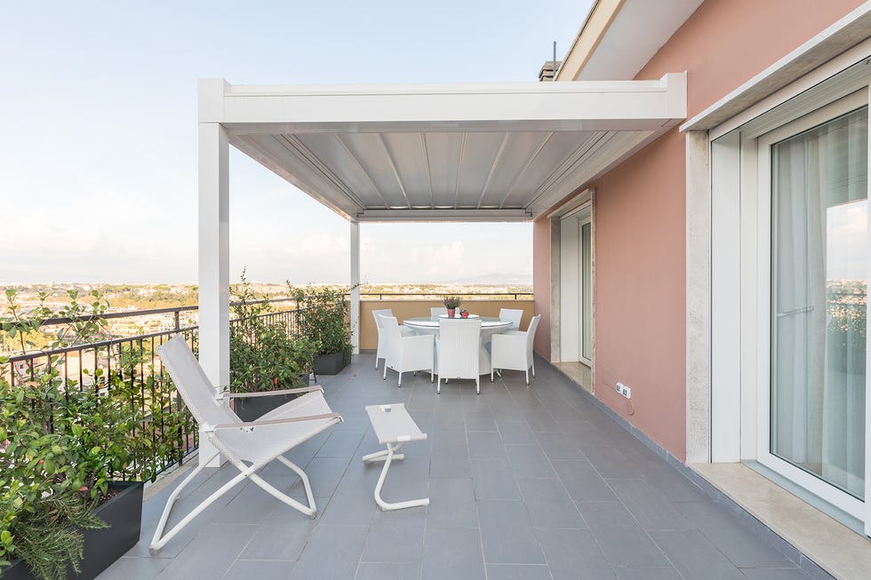 Ático con terraza con vistas a Roma