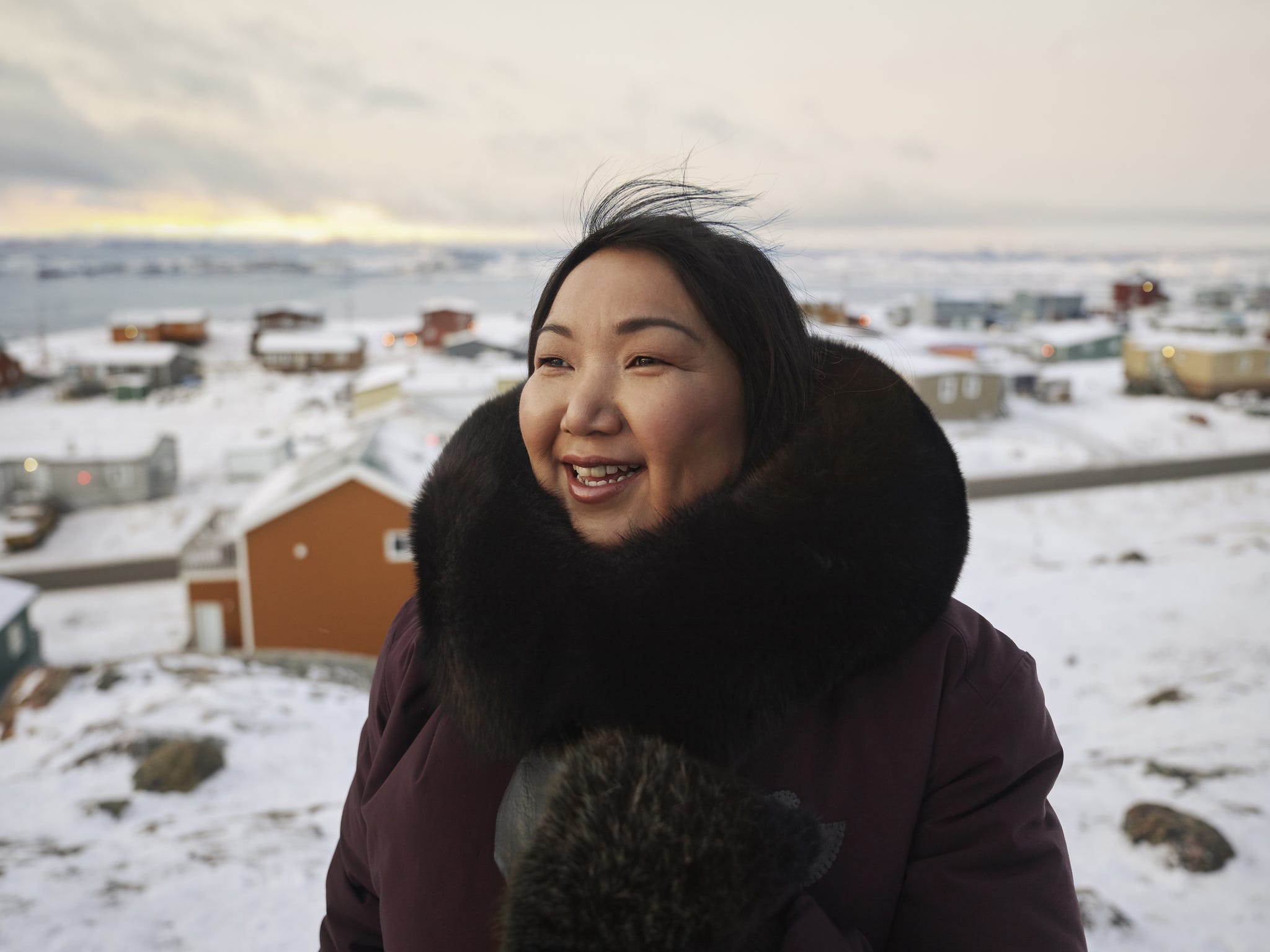 Face, Facial expression, Smile, Winter, Beauty, Freezing, Head, Snow, Eye, Organ, 