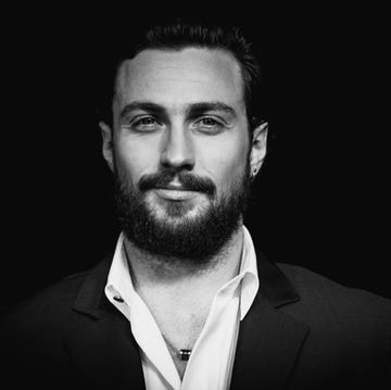 london, england october 17 editors note image has been converted to black and white aaron taylor johnson attends the european premiere of "outlaw king" headline gala during the 62nd bfi london film festival on october 17, 2018 in london, england photo by gareth cattermolegareth cattermolegetty images for bfi