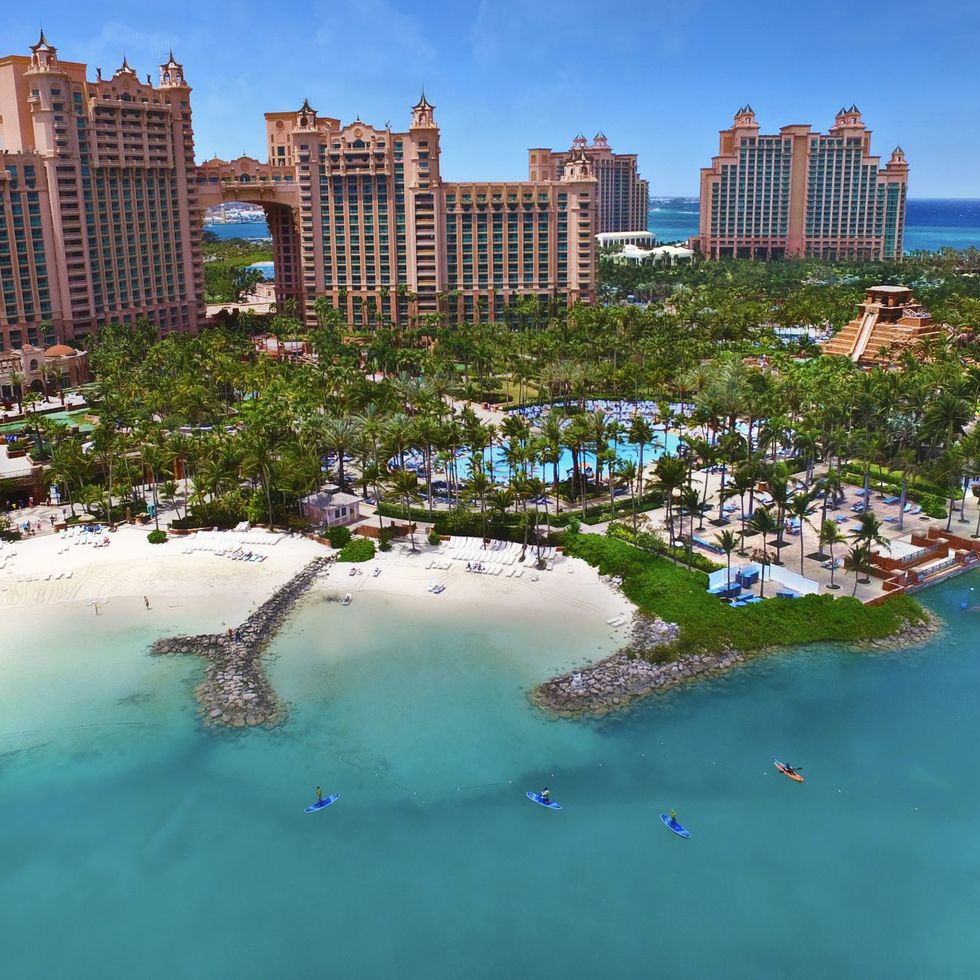 view of atlantis hotel in the bahamas, good housekeeping's pick for best family vacation destinations