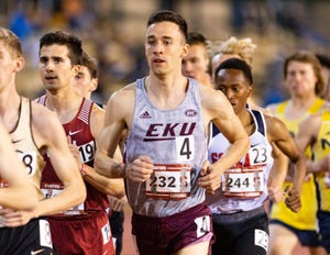 el atleta jaime garcía romo durante una competición en estados unidos