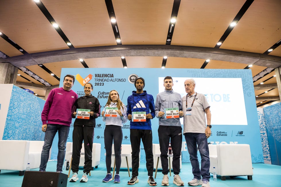 Spanish athletes at the Valencia Marathon